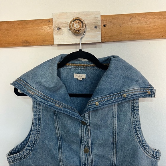 Pilcro x Anthropologie Sleeveless Denim Popover Top - Picture 5 of 14